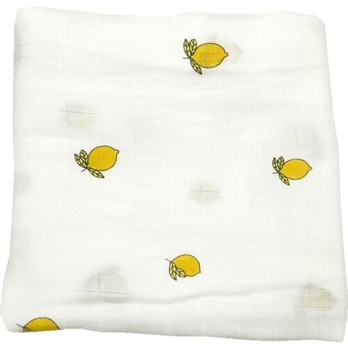 G Ins Hot Fruit strawberry 100% Bamboo Fiber Muslin Baby Blankets kids Blanket Bedding Swaddle For Newborn Swaddling Bath Towel