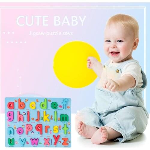 Give Children Best Enlightenment Toy Gift Letter Alphabet Number Shape Cognition Puzzle Preschool Educational Baby Toys