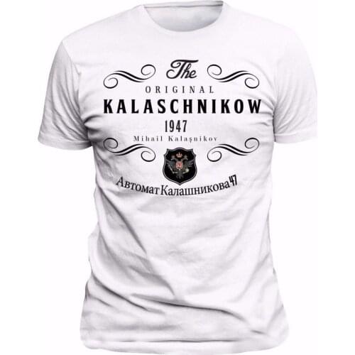 MenS Things Print T-Shirts Original T-Shirt Russia Kalashnikov CCCP Moscow Russia Tee shirt free shipping