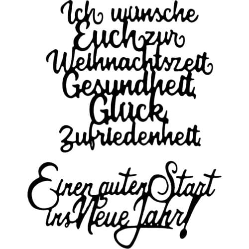 German Words Kleine Finanzspritze Metal Cutting Dies Stencil For Scrapbooking Photo Paper Cards Crafts Handmade New Die Cut 2020