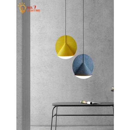 Nordic Ins Designer Restaurant Pendant Lights Modern Minimalist Macaroon Hanging Lamp Decor Living Room Bedroom Bedside Cafe Bar