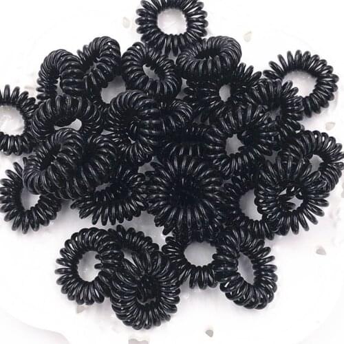 New Popular Candy Colored Transparent Hairwear Telephone Wire Rope Strip Of Hair Hair Hair Accessories Wholesale For Women And