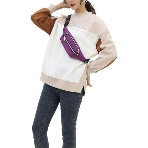 Newest Arrival Adults Waist Bag Solid Color Waterproof Multipurpose Waist Pack Shoulder Bag for Men Women