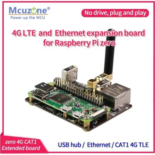 4G LTE and 100Mbps Ethernet expansion board for Raspberry Pi zero zeroWH