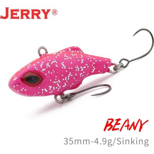 Jerry Beany Lipless Sinking Micro VIB Fishing Lures Shaking Suspended Trout Plug Baits 35mm Freshwater Vibration Pesca Tackle