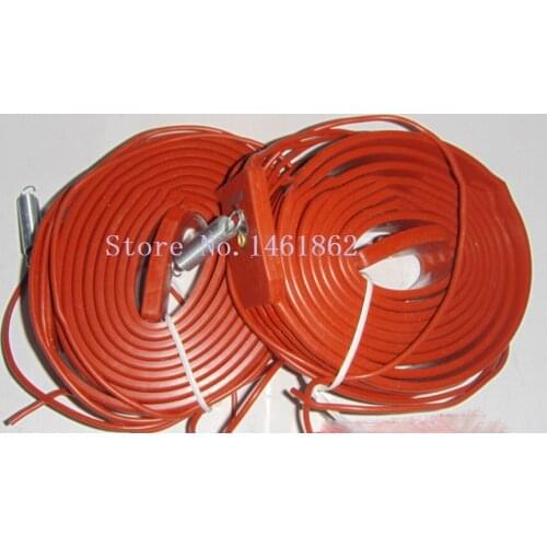30mmx2M 160W 220V Industrial laboratory Electric heating Silicone Heating Pipeline belt Silicone Rubber Pipe Heater waterproof