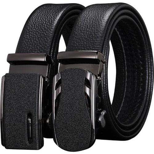 Peikong Luxury Brand Automatic Buckle Male Black designer Belts fashion wide vintage belt for men high quality leather mens