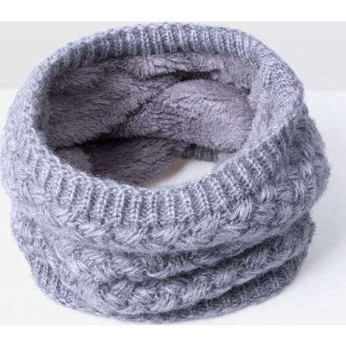 URDIAMOND Winter Scarf For Women Men Children Baby Ring Scarf Thicken Wool Velvet Collar Scarves Boys Girls Neck Scarf Unisex