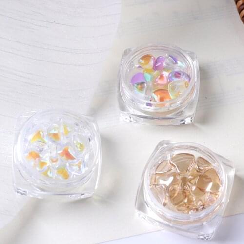 TSZS Hot Nail Art Accessories Heart-shaped Aurora Love Candy Diamond Rhinestone Multi-Size Mixed Heart Decoration