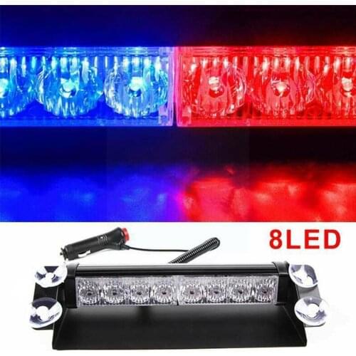 Universal Car Truck Emergency Flasher Dash Strobe Warning Flashing 12V Lamp Day Flash Led Light Running Lights 8 LED H1O9