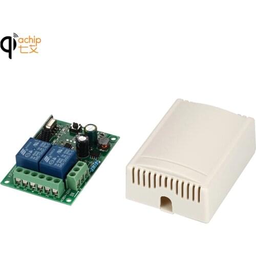 433 Mhz Universal Wireless Remote Control Switch AC 85V ~ 250V 110V 220V 2CH Relay Receiver Module and RF 433Mhz Remote Controls