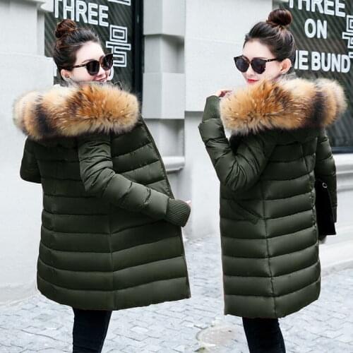 Real Fur Collar Parka Womens Winter Down Jacket 2021 Winter Jacket Women Thick Snow Wear Winter Coat Lady Clothing Female Jacket