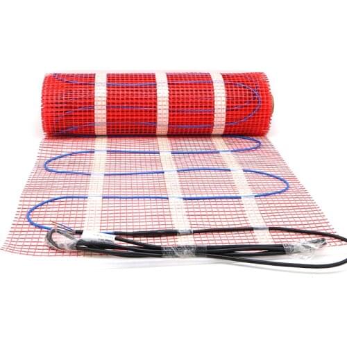 ALL SIZES 150w/m2 infrared floor heating mat twin conductor electric warm strand mat kits with thermostat