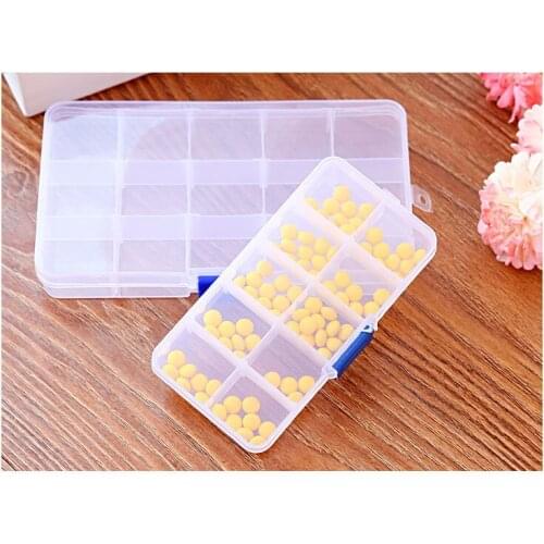 1PC 7 Day Weekly Pill Medicine Box Holder Storage Organizer Container Case Portable 10 15 grids NH 006