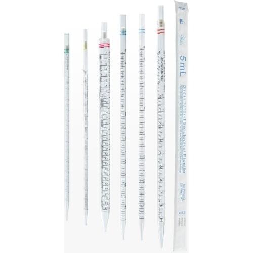 1PC Disposable Plastic Serum Pipettes Sterile Serological Pipette Individually Wrapped