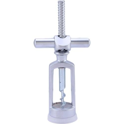 1PC Unique Zinc Alloy Corkscrew Red Wine Bottle Opener Portable Cross Lock Cork Puller Wine Cork Remover Kitchen Drinkware New