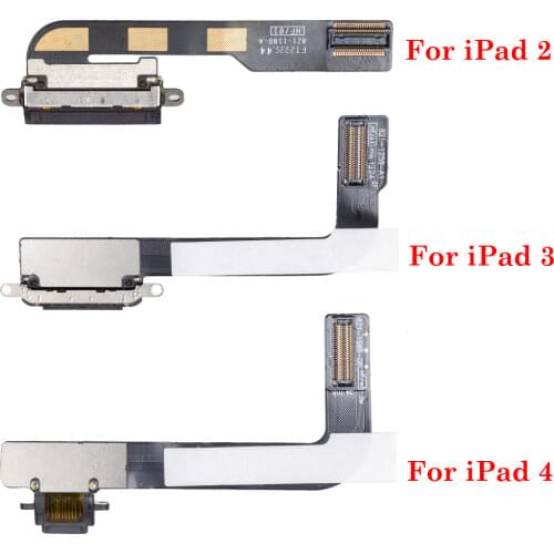 1pcs Charging Port USB Dock Connector Data Flex Cable Ribbon Repair Parts For iPad 2 3 4 Air 1 2 Mini 1 2 3 4 5 Pro 9.7" 10.5"