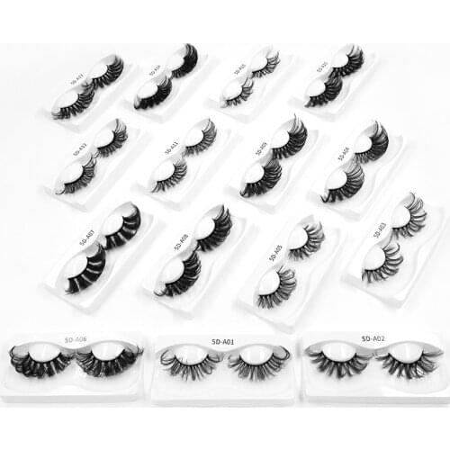 10pair Fluffy Lashes 3d Mink Eyelashes Dramatic Long Natural Wispy Eye Lashes 20mm-25mm Lashes Makeup Wholesale False Eyelashes