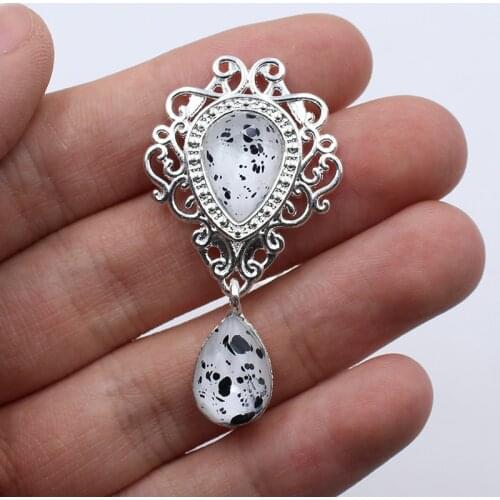 10pcs/lot 48*26MM Sewing Craft Supplies for Handicraft Diy Manualidades Accessories Decorative Rhinestone Buttons for Clothes