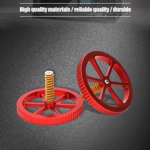 4pcs Upgraded Aluminum Hand Twist Leveling Nut with Hot Bed Die Springs Screws for Creality Ender 3 3 Pro 3 V2 Ender 5 CR-10 CR