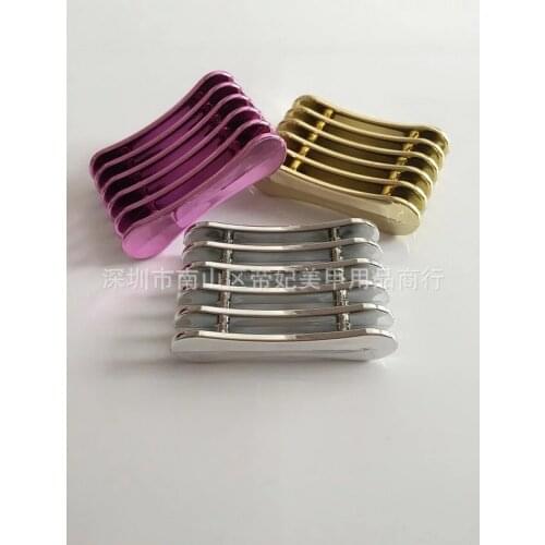 By DHL 500pcs Silver Nail Art Brush Holder Set Pen Displayer Stand Tools Acrylic Gel Brush Rest Holders for Nail Decoration