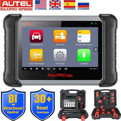 Autel MaxiPro MP808K 2021 Newest OE-Level Diagnostic Scan Tool Bi-Directional Control 30+ Services Injector Coding Oil Reset BMS
