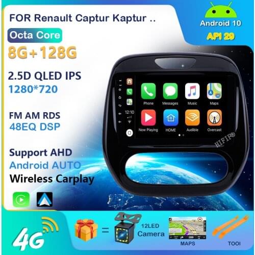 4 G Android 10 2din Car Radio Multimedia Video Player For Renault Kaptur Captur 2016 2017 2018 2019 Navigation GPS audio 2 DIN