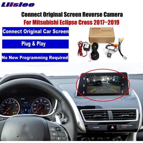 Car Reverse Camera For Mitsubishi Eclipse Cross High Version 2017 2018 2019 Compatible Original Factory Screen Parking Camera