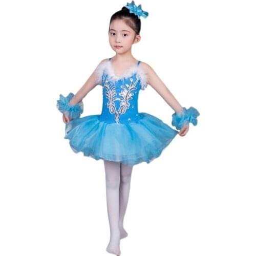 Childrens ballet skirt costumes, little swan costumes, girls' tutu skirts, professional dance clothes