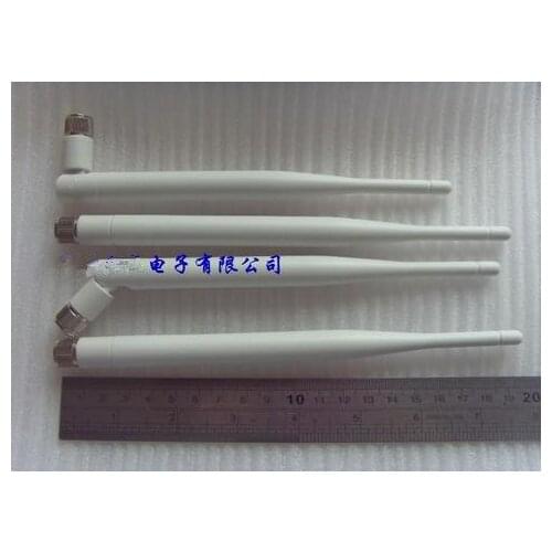 Free Shipping! 1pc 6db white Routing antenna sma head plastic folding antenna wifi omnidirectional high gain antenna