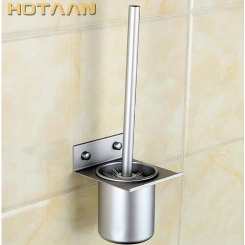 Free Shipping Toilet Brush Holder,solid Construction Base In Oxidation Finish + Aluminium Cup,bathroom Accessories YT-2202