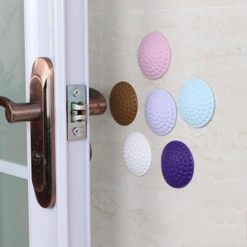 Mute Door Stopper Wall Protection Safety Shock Absorber Door Handle Anti-collision Protection Pad Self Adhesive Door Stop