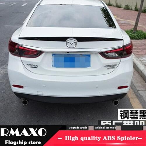 For Mazda 6 atenza Spoiler 2014-2017 Mazda 6 atenza Spoiler TF ABS Material Car Rear Wing Primer Color Rear Spoiler