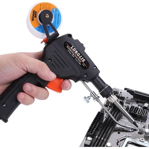 110V/220V 60W Electric Soldering Iron Hand-held Automatic Send Tin Gun Internal Heating Soldering Gun With Welding Wire