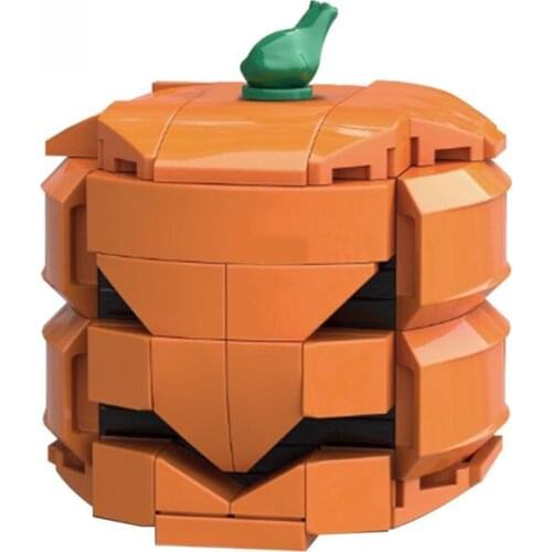 MOC Pumpkin Building Blocks Christmas Halloween Xmas Gifts Kids Toys for Children Block Model DIY Education Models Bricks