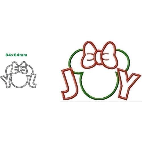 Metal Cutting Dies JOY for DIY Scrapbooking Decorative Embossing DIY Paper Cards