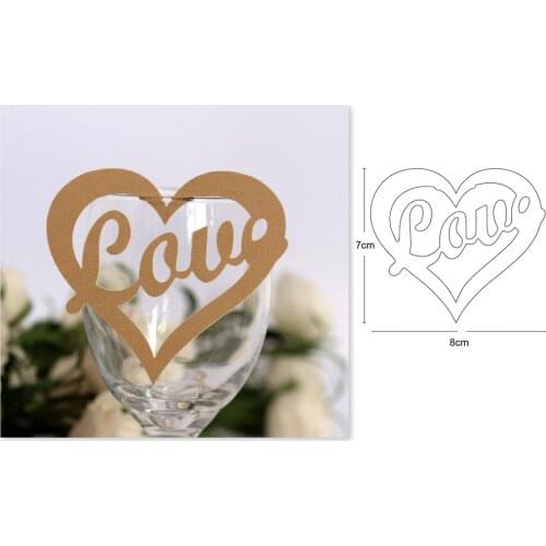 Metal cutting dies heart shape love cut die mold decoration Scrapbook paper craft knife mould blade punch stencils dies