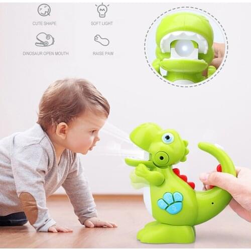 Cute Kids Electronic Dinosaur With Light And Music Roaring Fun Smart Interactive Recordable Luminous Baby Pet Toy Gift