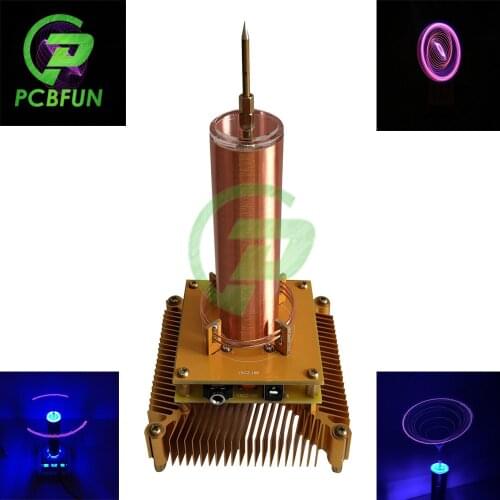 Music Tesla Coil Module Arc Plasma Loudspeaker Wireless Transmission Experiment Desktop Toy Model Without Acrylic Base Shell