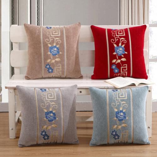 Pillow Case Home Decor Cushion Cover 45x45 Decorative Throw Pillowcase for Chair Sofa Car Jacquard European Chenille