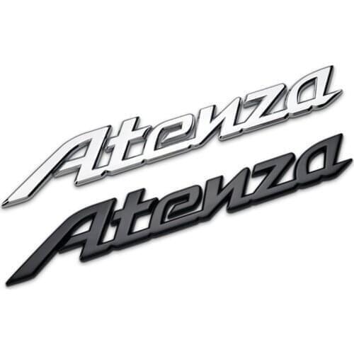 Newest 3D Decal Sticker Silver Black Car Window Bumper Atenza Axela Letter Logo Car Accessories for Mazda CX RX 8 Miata