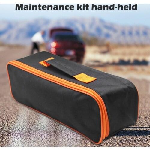 Organizer Storage Case Durable Zipper Closure Practical Vacuum Cleaner Tool Bag Wear Resistant Black Portable Pouch Accessory