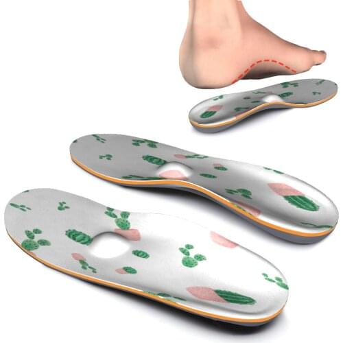 Plant Designed EVA Orthotic Targeted Cushioning,Arch Support Inserted Insole Comfort Insoles for Heel, Arch,Ball of Foot
