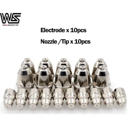 P80 P-80 plasma cutter torch consumables Hafnium electrode _nozzle 20 pcs