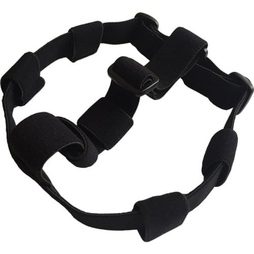 Adjustable Nylon Head Strap Top Side Headlight Flashlight Strap Head Band Elastic Strap for LED Flashlight to Headlamp