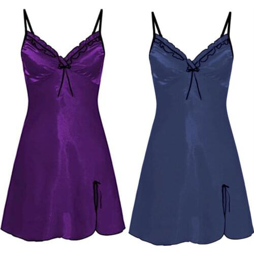 Sexy Lingerie Women Sleepwear Lace Underwear Sex Clothes Babydoll Erotic Transparent Dress Solid Color Sexy Lingerie plus size