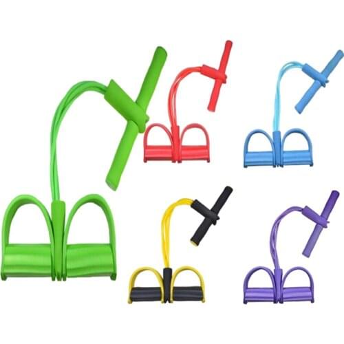 Sit-up pedal exerciser foot fitness fitness extender elastic pull rope resistance exercise band yoga home gym fitness