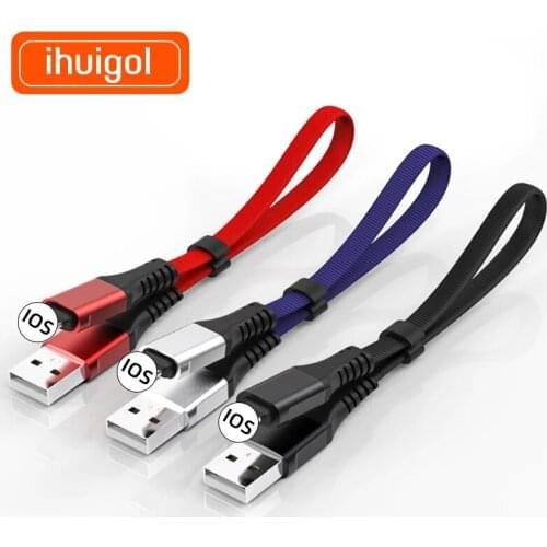 !ACCEZZ USB Charge Data Cable Lighting For iphone 11 12 XS MAX XR X 8 7 6 6S 5S 5C Charging Cord For iPad Mini Charger Line 0.3M