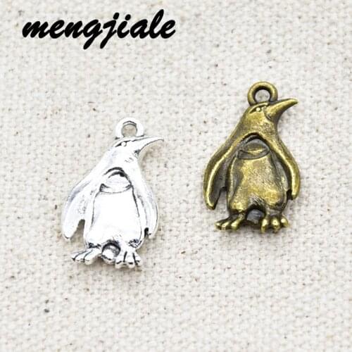 12pcs Hot Sell Vintage Metal Cute Penguin Charms Pendants For DIY Making Alloy Handmade Finding Jewelry