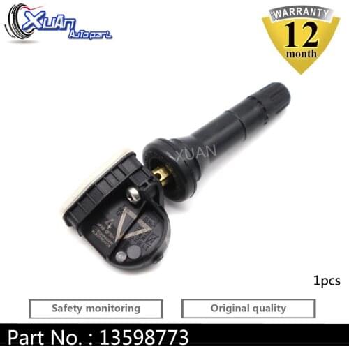 XUAN 1 PCS TPMS Tire Pressure Monitor Sensor 13598773 For Cadillac CT6 SRX XT5 Chevrolet Aveo Malibu 433mhz TP3040050 2015-2017